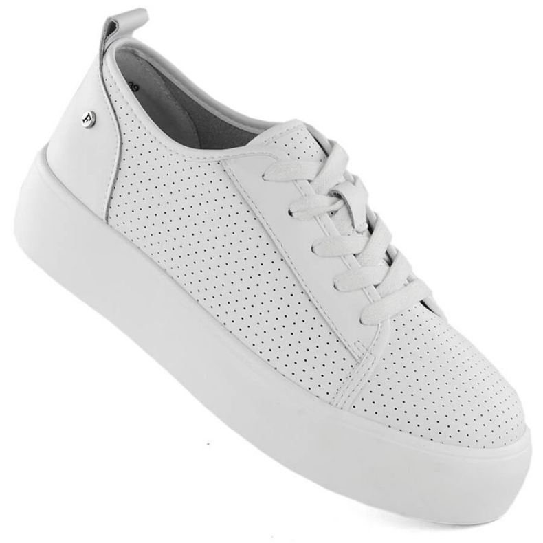 Chaussures Filippo W PAW524 en cuir blanc blanche 1