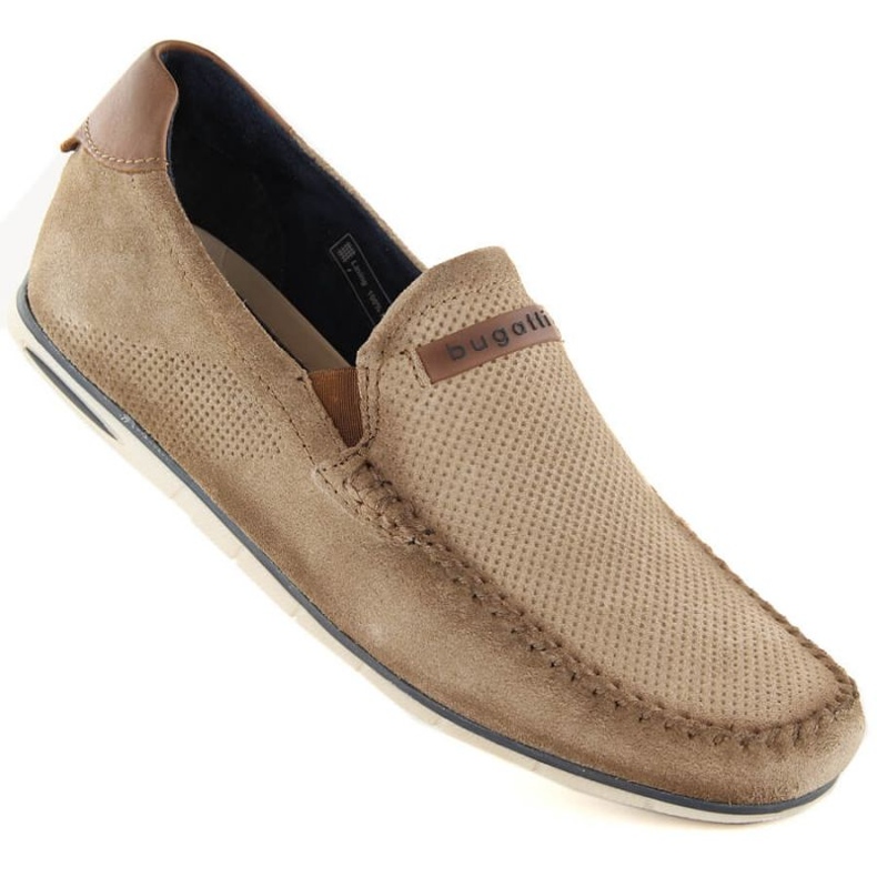 Chaussures Bugatti M INT1998 en cuir suédé beige 1