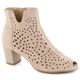 Jezzi W JEZ429A bottines en daim, beige 1