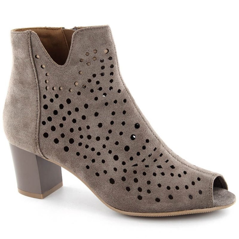 Jezzi W JEZ429B bottines en daim, marron brun 1