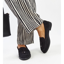 Mocassins Vinceza en daim noir le noir 3