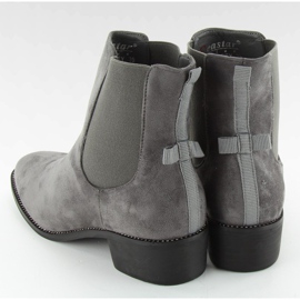 Chelsea boots élancées à nœud M270 Gris 1