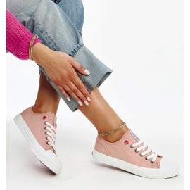 Baskets femme Cross Jeans roses 1