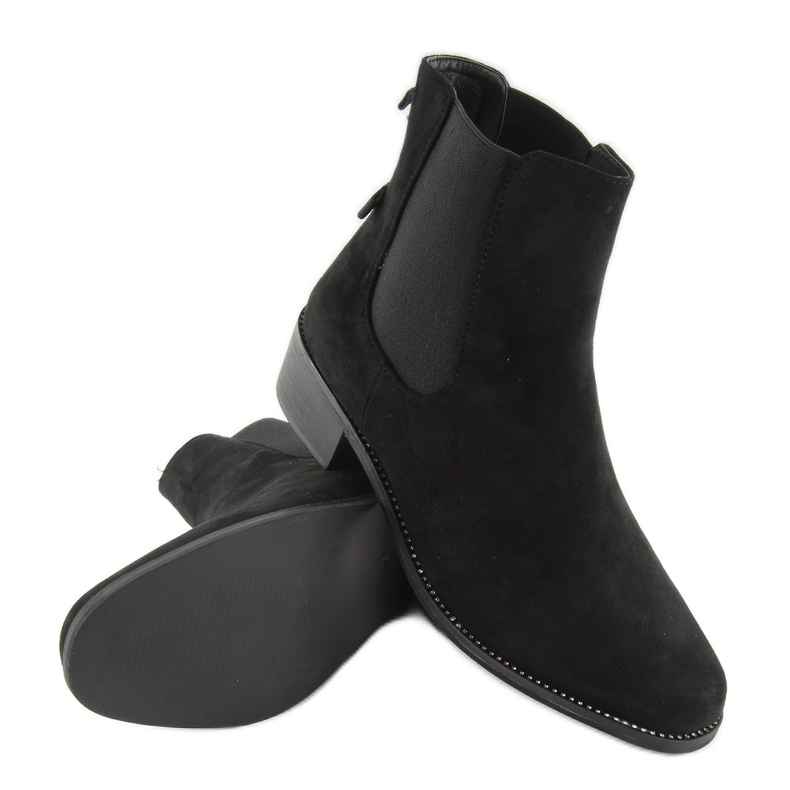 Chelsea boots élancées à nœud M270 noir 2