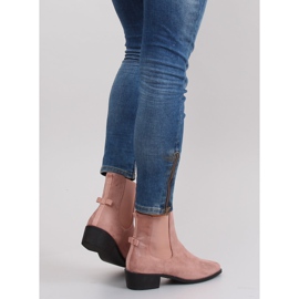 Bottines Chelsea élancées avec un nœud M270 Rose 1 Bottines Chelsea élancées avec un nœud M270 Rose 1