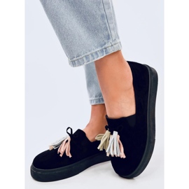 Mocassins à pampilles Krauss Blackcolor le noir 2