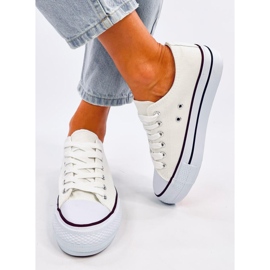Baskets classiques femme Fargis White blanche 1