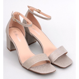 Sandales à talons Meghan Gold d'or 1 Sandales à talons Meghan Gold d'or 1