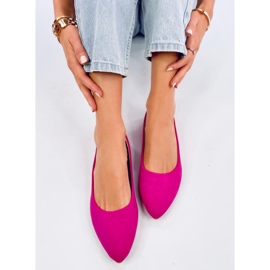 Ballerines Keys Fuchsia avec semelle intérieure en cuir rose 4