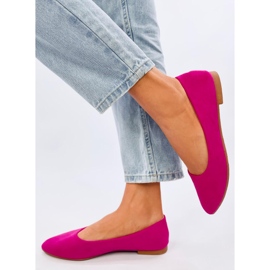 Ballerines Keys Fuchsia avec semelle intérieure en cuir rose 1