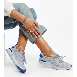 Baskets femme Cross Jeans en tissu gris 1