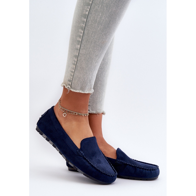 Mocassins Femme Daim Bleu Marine Ranica 2