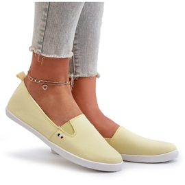 Baskets à enfiler pour femmes Baskets Jaune Adrancia 9