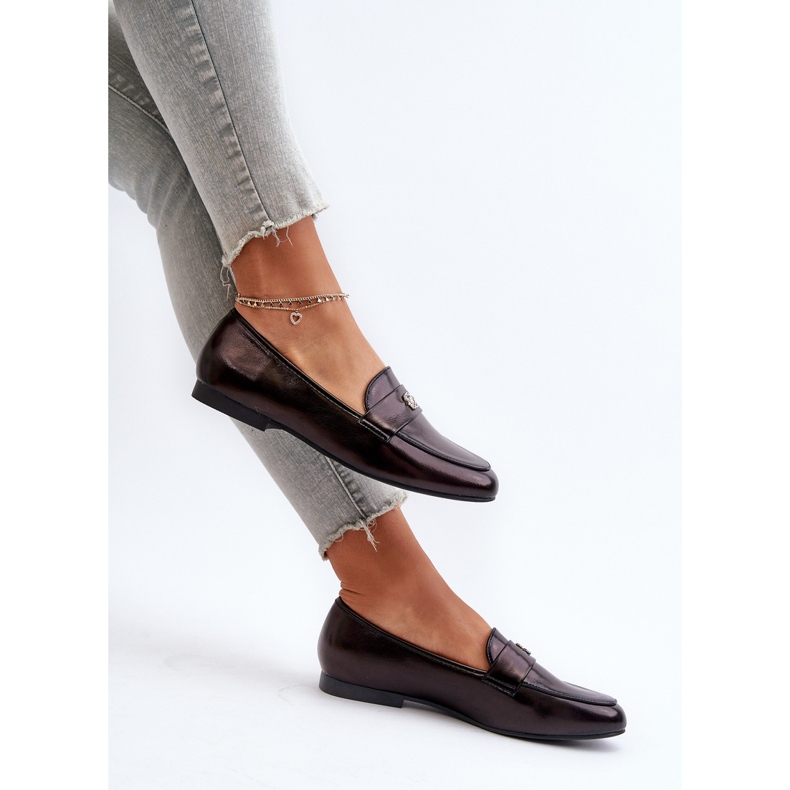 Mocassins Femme Talon Plat Noir Sylvaine le noir 1