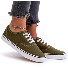Baskets classiques pour femmes Vert foncé Olvali 10