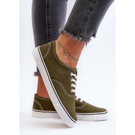 Baskets classiques pour femmes Vert foncé Olvali 7
