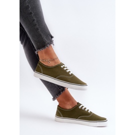 Baskets classiques pour femmes Vert foncé Olvali 1