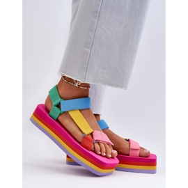 Sandales Plateforme Femme Multicolore Edireda 2