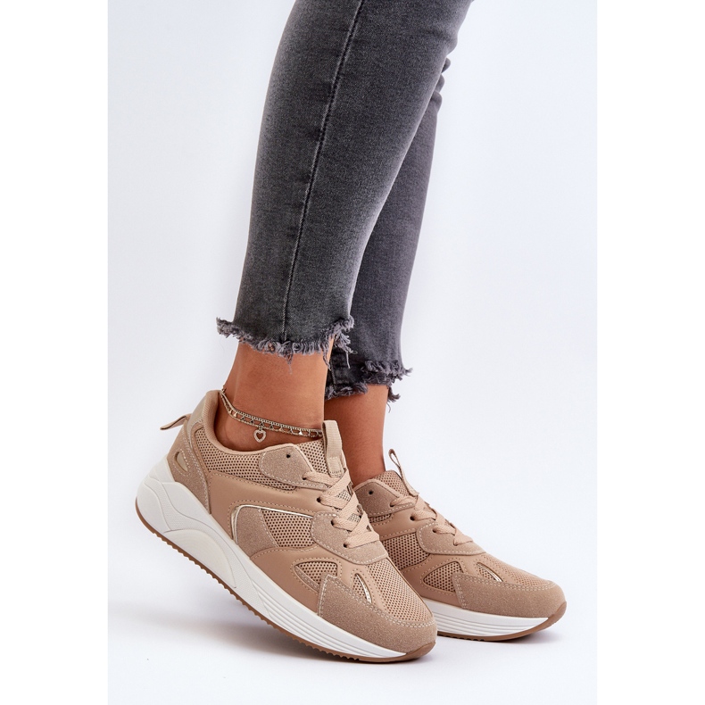 Baskets à plateforme pour femmes marron Lenivia brun 2