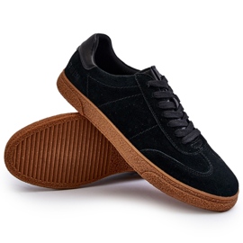 Baskets en daim pour hommes Big Star NN174187 Noir le noir 10