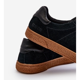 Baskets en daim pour hommes Big Star NN174187 Noir le noir 8