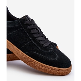 Baskets en daim pour hommes Big Star NN174187 Noir le noir 2