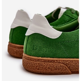 Baskets en daim pour hommes Big Star NN174188 vert 6
