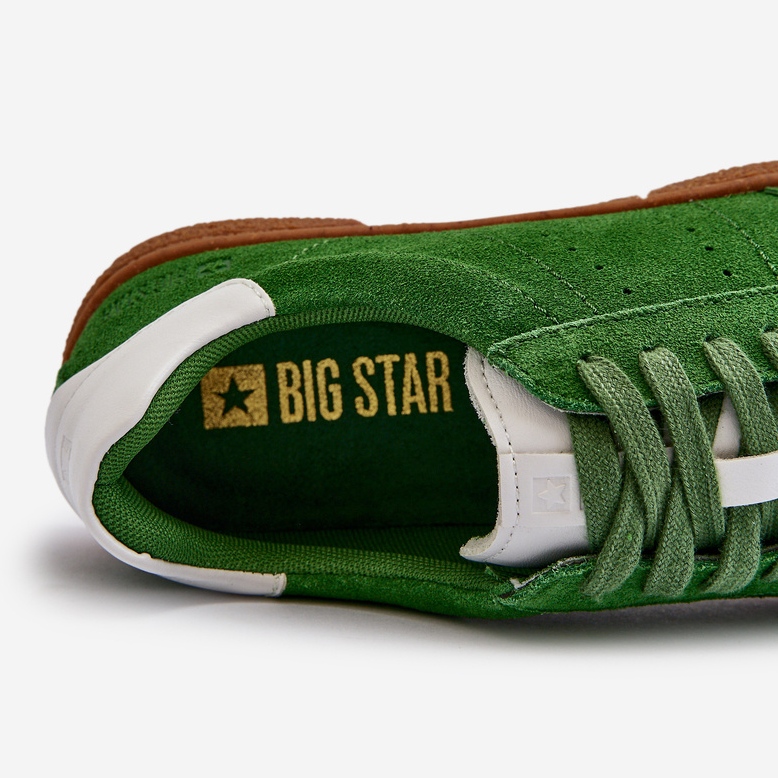 Baskets en daim pour hommes Big Star NN174188 vert 2