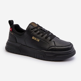Baskets pour hommes système de mousse à mémoire de forme Big Star NN174148 noir le noir 5