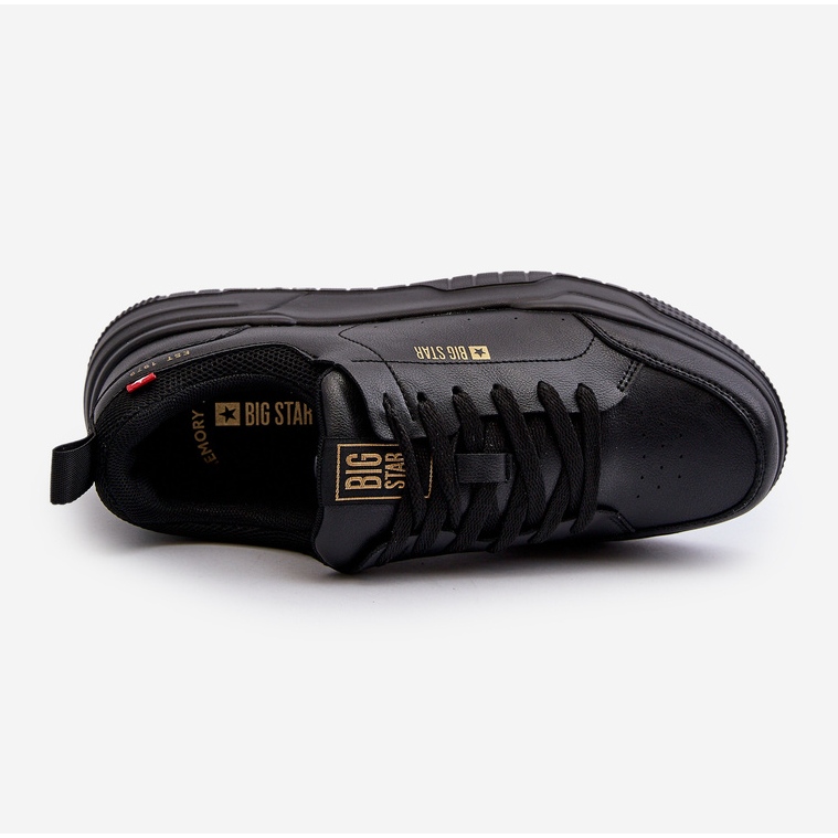 Baskets pour hommes système de mousse à mémoire de forme Big Star NN174148 noir le noir 1