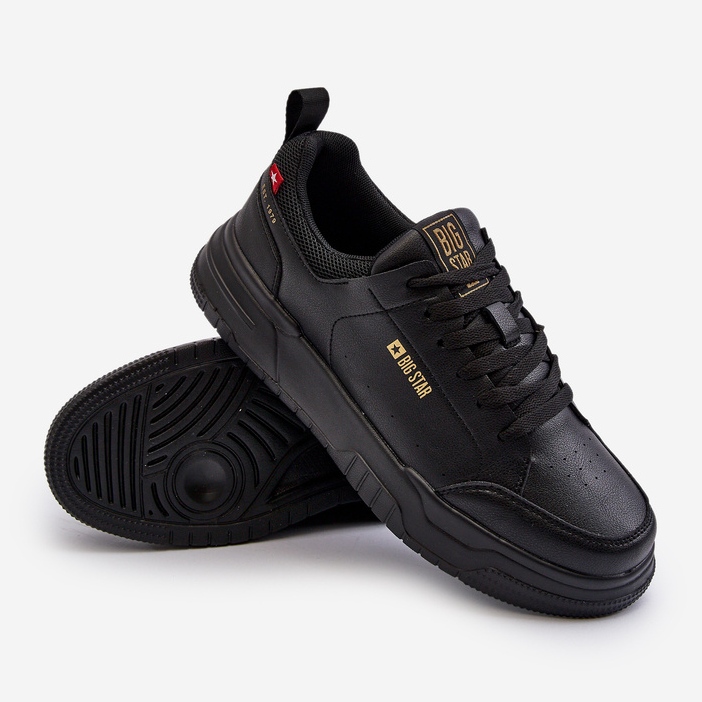 Baskets pour hommes système de mousse à mémoire de forme Big Star NN174148 noir 2