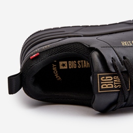 Baskets pour hommes système de mousse à mémoire de forme Big Star NN174148 noir le noir 6