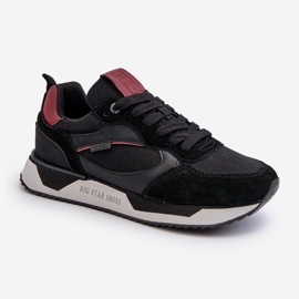 Baskets pour hommes système de mousse à mémoire de forme Big Star NN174350 noir le noir 5