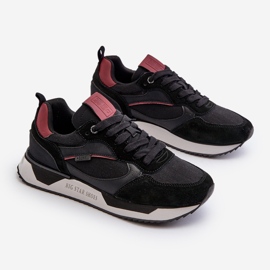 Baskets pour hommes système de mousse à mémoire de forme Big Star NN174350 noir le noir 9