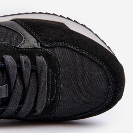 Baskets pour hommes système de mousse à mémoire de forme Big Star NN174350 noir le noir 4