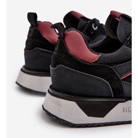 Baskets pour hommes système de mousse à mémoire de forme Big Star NN174350 noir le noir 7