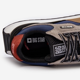 Baskets Homme Big Star NN174320 Système de Mousse à Mémoire Beige-Bleu 1 Baskets Homme Big Star NN174320 Système de Mousse à Mémoire Beige-Bleu 1
