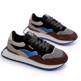Baskets pour hommes Big Star NN174322 système de mousse à mémoire de forme marron-noir le noir 7
