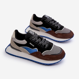 Baskets pour hommes Big Star NN174322 système de mousse à mémoire de forme marron-noir le noir 6