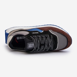 Baskets pour hommes Big Star NN174322 système de mousse à mémoire de forme marron-noir 1