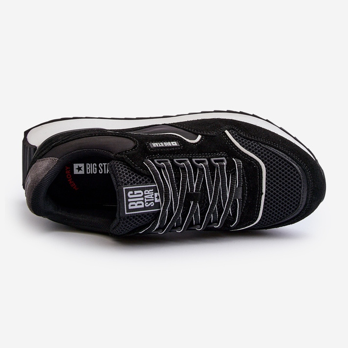 Baskets pour hommes Big Star NN174321 système de mousse à mémoire de forme noir 1