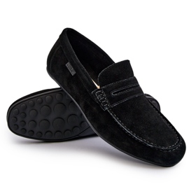 Mocassins en daim pour hommes Big Star NN174224 Noir le noir 9