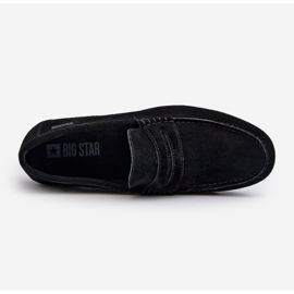 Mocassins en daim pour hommes Big Star NN174224 Noir 1