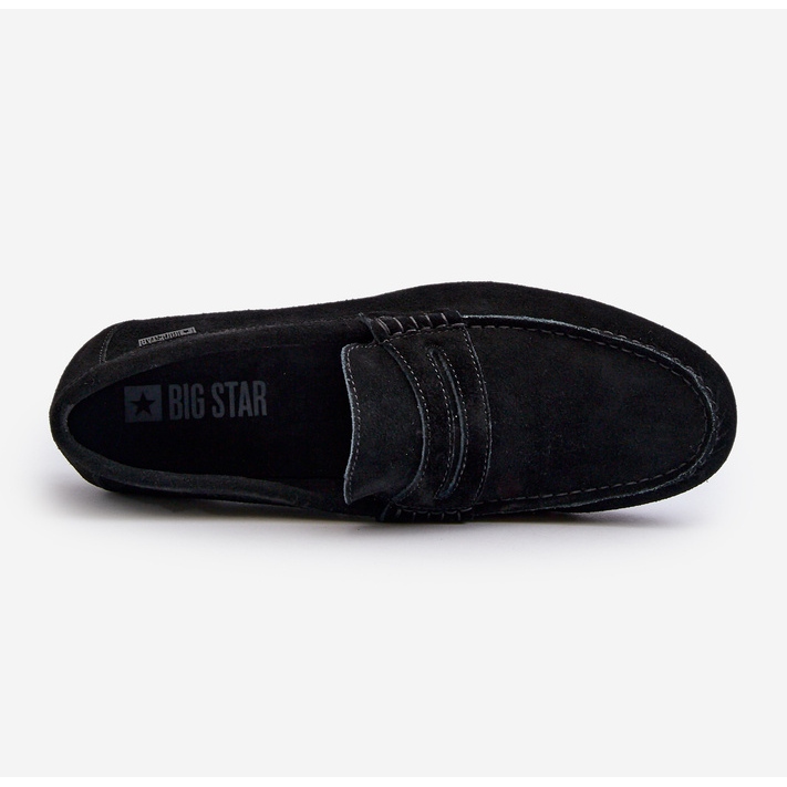 Mocassins en daim pour hommes Big Star NN174224 Noir le noir 1