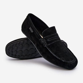 Mocassins en daim pour hommes Big Star NN174224 Noir 2