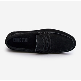 Mocassins en daim pour hommes Big Star NN174224 Noir le noir 4