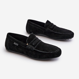 Mocassins en daim pour hommes Big Star NN174224 Noir le noir 6