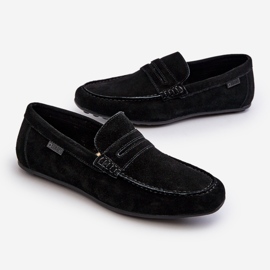 Mocassins en daim pour hommes Big Star NN174224 Noir le noir 7