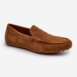 Mocassins En Daim Pour Hommes Big Star NN174226 Camel brun 4