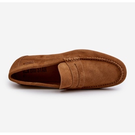 Mocassins En Daim Pour Hommes Big Star NN174226 Camel brun 5